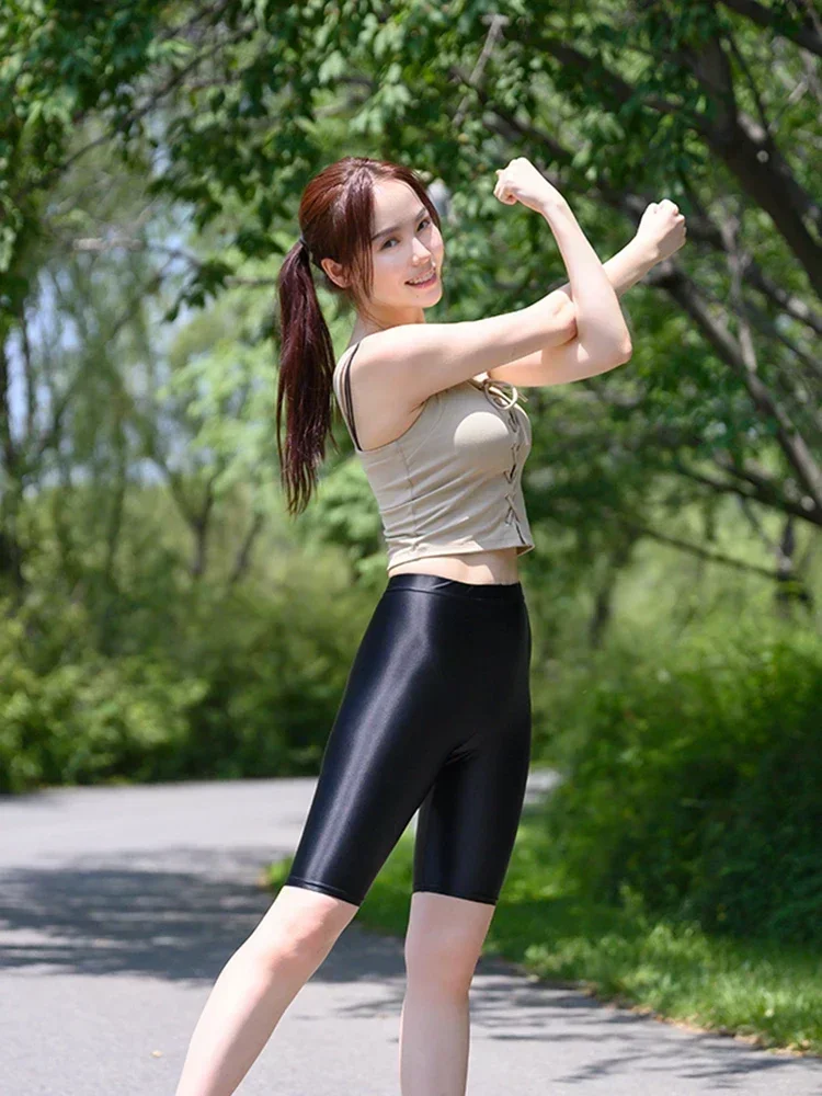 Rhythmic Gymnastics 5 points pants Bodybuilding ballet Dance pants Riding out sports Yoga pants shorts running mountaineering