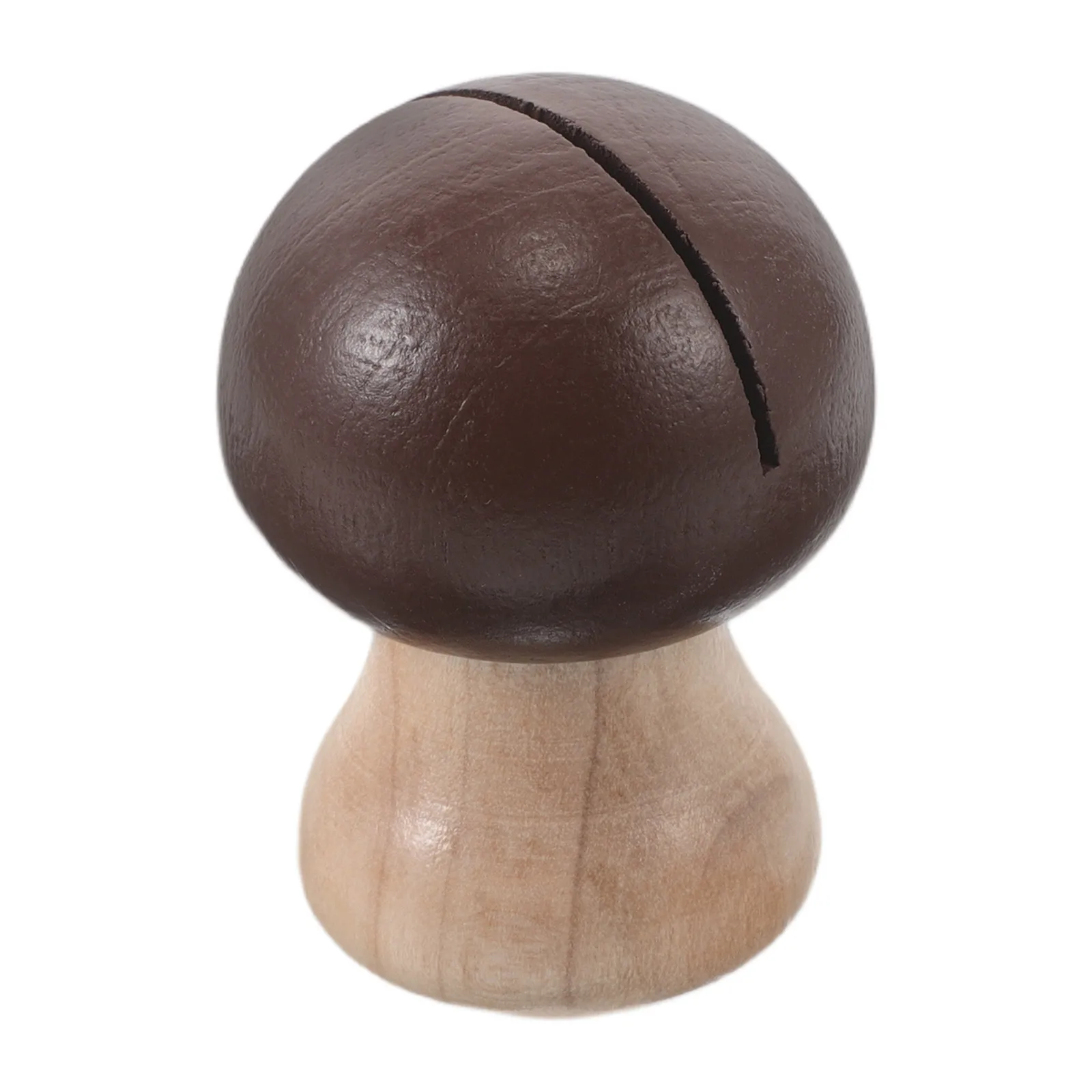 

Wooden Message Clip Cute Mushroom Shaped Desk Organizer Portable Design Easy Clean Office Home Decor Accessories