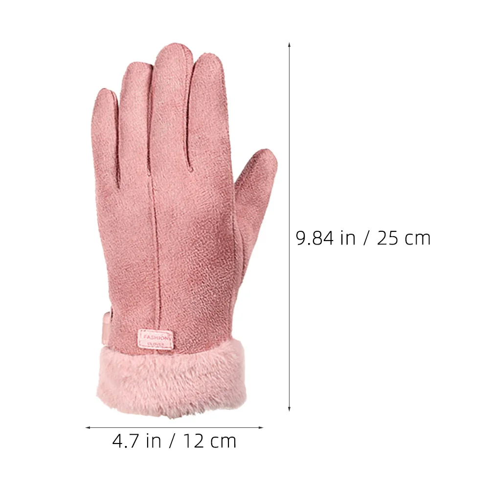 Rechargeable USB Portable Heated Gloves For Women Windproof Heating Mitts Pink Electric Thermal Gloves Waterproof For Ski