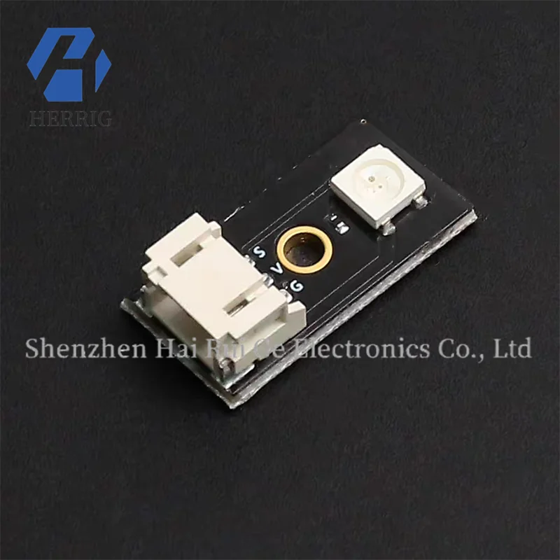 Mini Module Full-Color LED Module RGB Flowing Light Three-Color Sensor DIY Electronic Brick