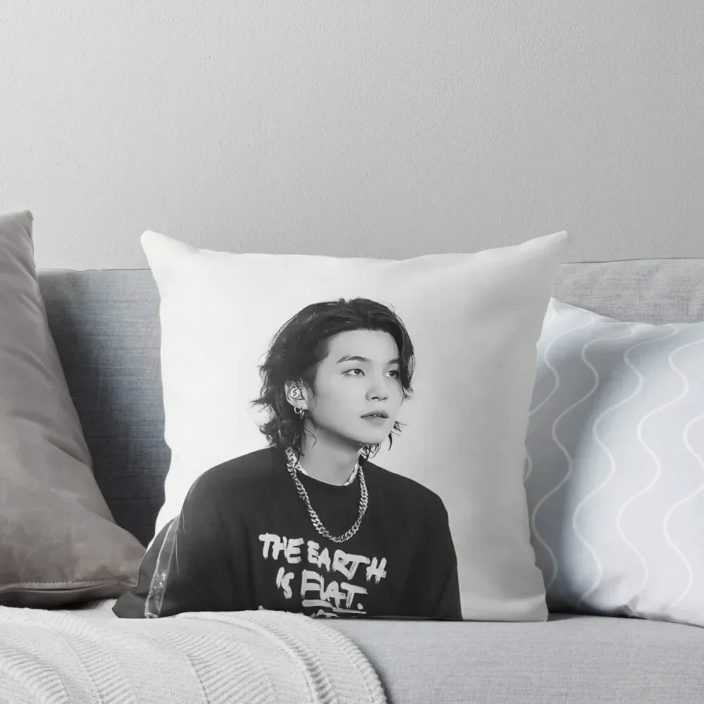 Yoongi concert Throw Pillow Decorative Cover For Living Room Sofa Cushions Cover pillow