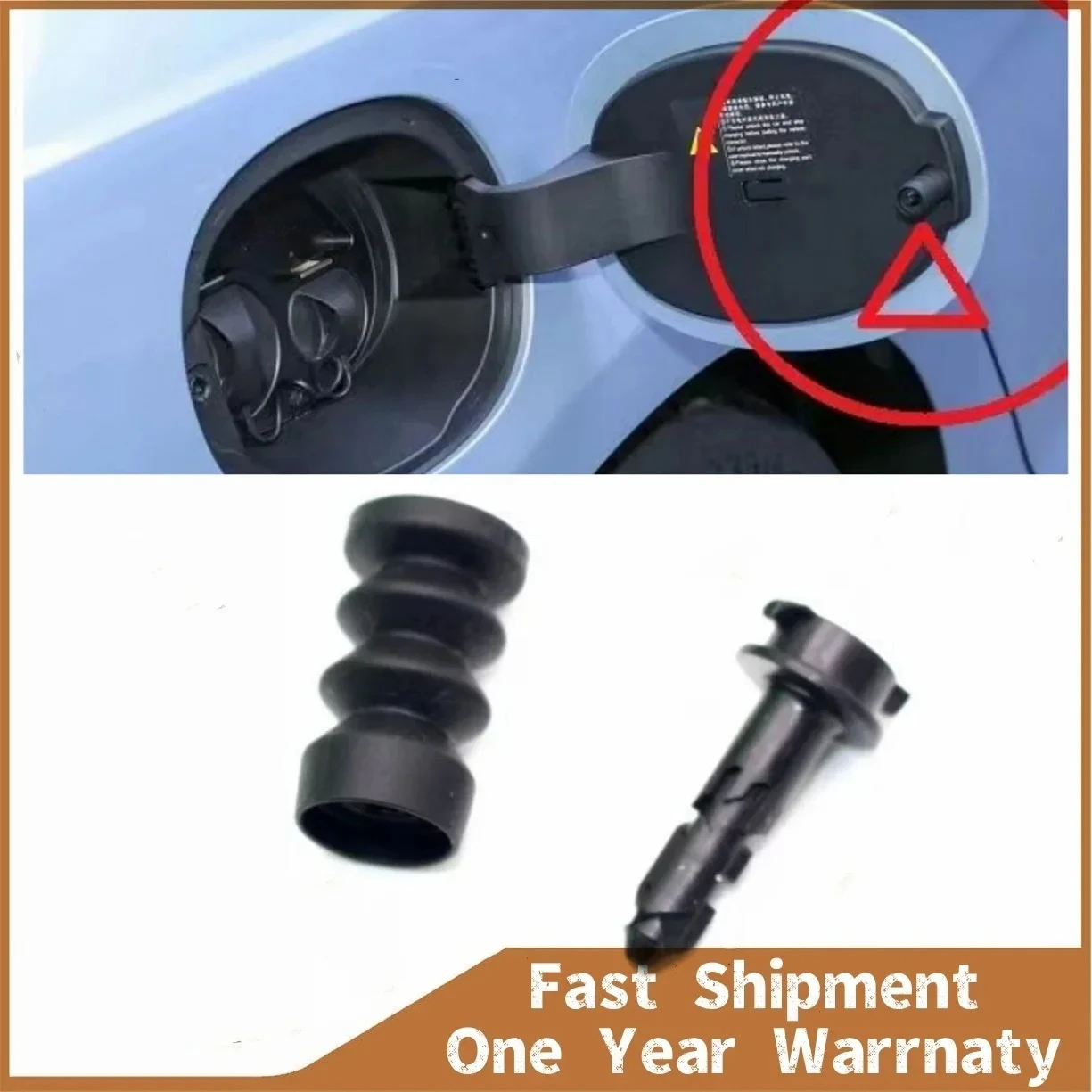 For BYD Yuan Plus Atto 3 Seal Dolphin Seagull Car EV Charger Charging Port Outer Cover Lock Pin Clip Spring Rebound Buckle
