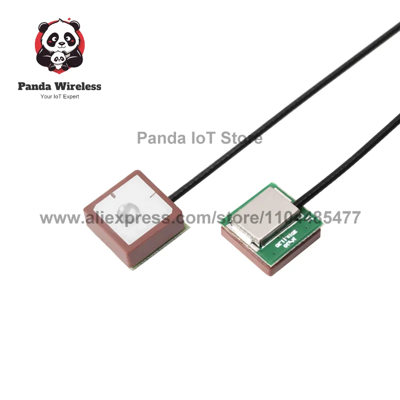 2Pcs 12cm Ceramic GPS Antenna Beidou Built-in Active 1575.42Mhz High Gain U.FL For UAV Aerial Position Car driving recorder