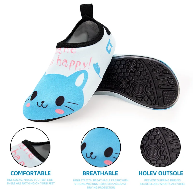 Baby Socks Shoes Cute Cartoon Kids Boy Shoes Soft Rubber Sole Child Floor Sneaker Children Girls Spring Summer Slippers