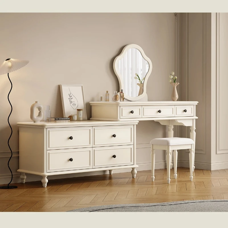 Large Nordic Wood Vanity Table Storage Modern Luxury Drawers Bedroom Dressers Adult Space Saving Kommode Schlafzimmer Furniture
