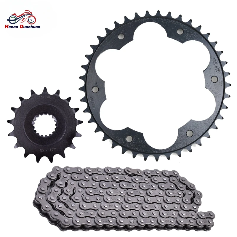 525 17T 41T Motorcycle Part Chain Front Rear Sprocket Set For BMW F650 GS 2008-2012 F800 GS 2008-2018 F800GS F650GS F 650 800 GS