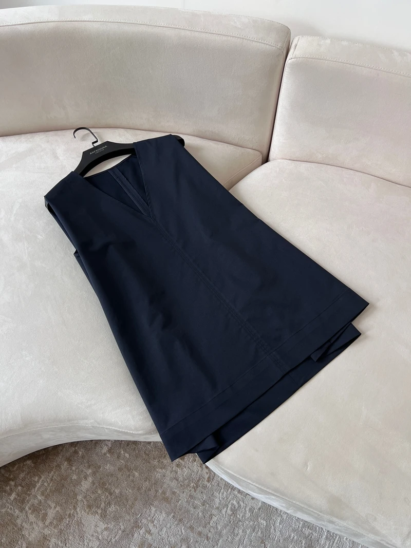 

Nordic mat Design Sense Women's Vintage Lazy Sle Bla V-ne ape Vest Top Faionable Commute Polyester Fiber