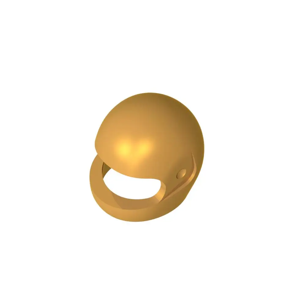 Gobricks 1 STÜCK 30124 Standard Helmsteine Kompatibel MOC Baustein Erwachsene Kinder DIY Spielzeug Modell Zubehör Kopfschmuck ﻿ Modell