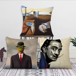 Salvador Dali Pop Art Pillow Case Sofa Living Room Bedroom Headboard Backrest Cushion Square Cushion Nap Time