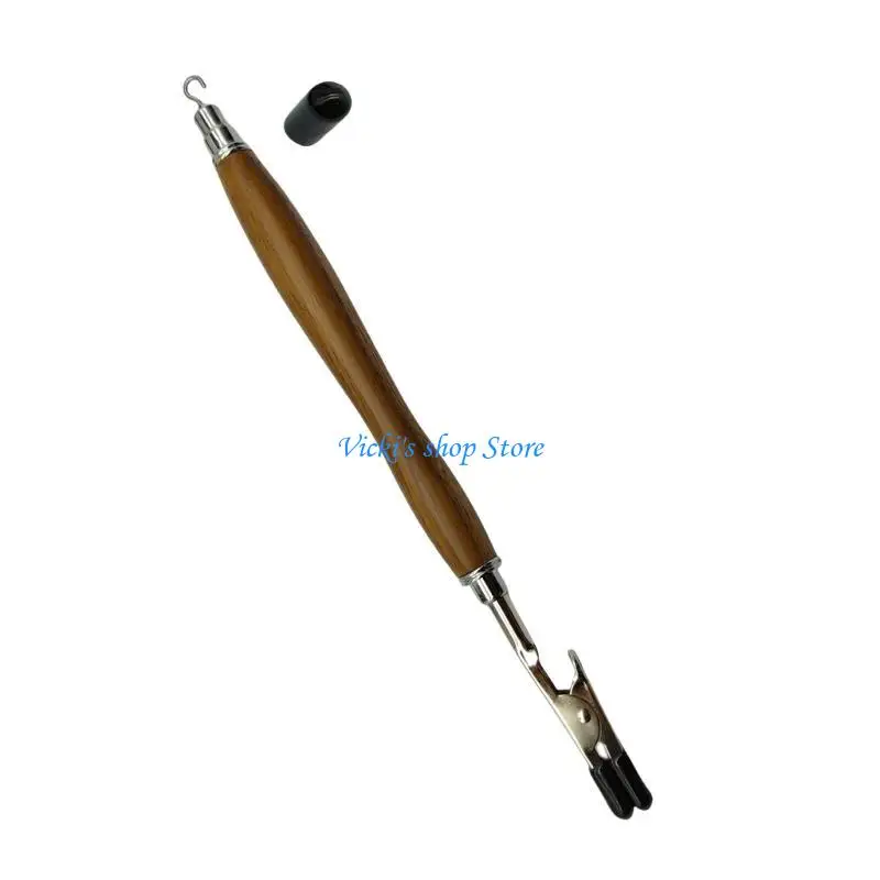 أداة تثبيت سوار من الخشب الطبيعي، سوار قوي لوضع المشبك المعدني المساعد، أداة مساعدة، قفل السوار