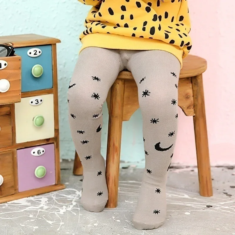 Baby Fashion Tights Leggings for Girls Boys Animal Graphic Pattern Style Stockings Kids Warm Toddler Pantyhose Outer Wear 0-3Y