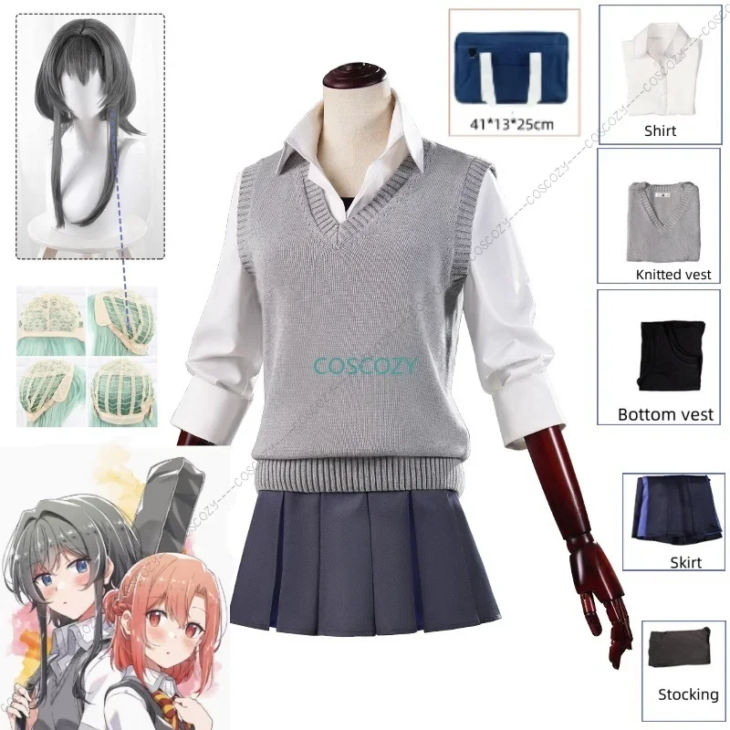 Anime Whisper Me A Love Song Yori Asanagi Cosplay Costume JK High School Girls's Uniform Lovely Cosplay Bag for Party Comic Con