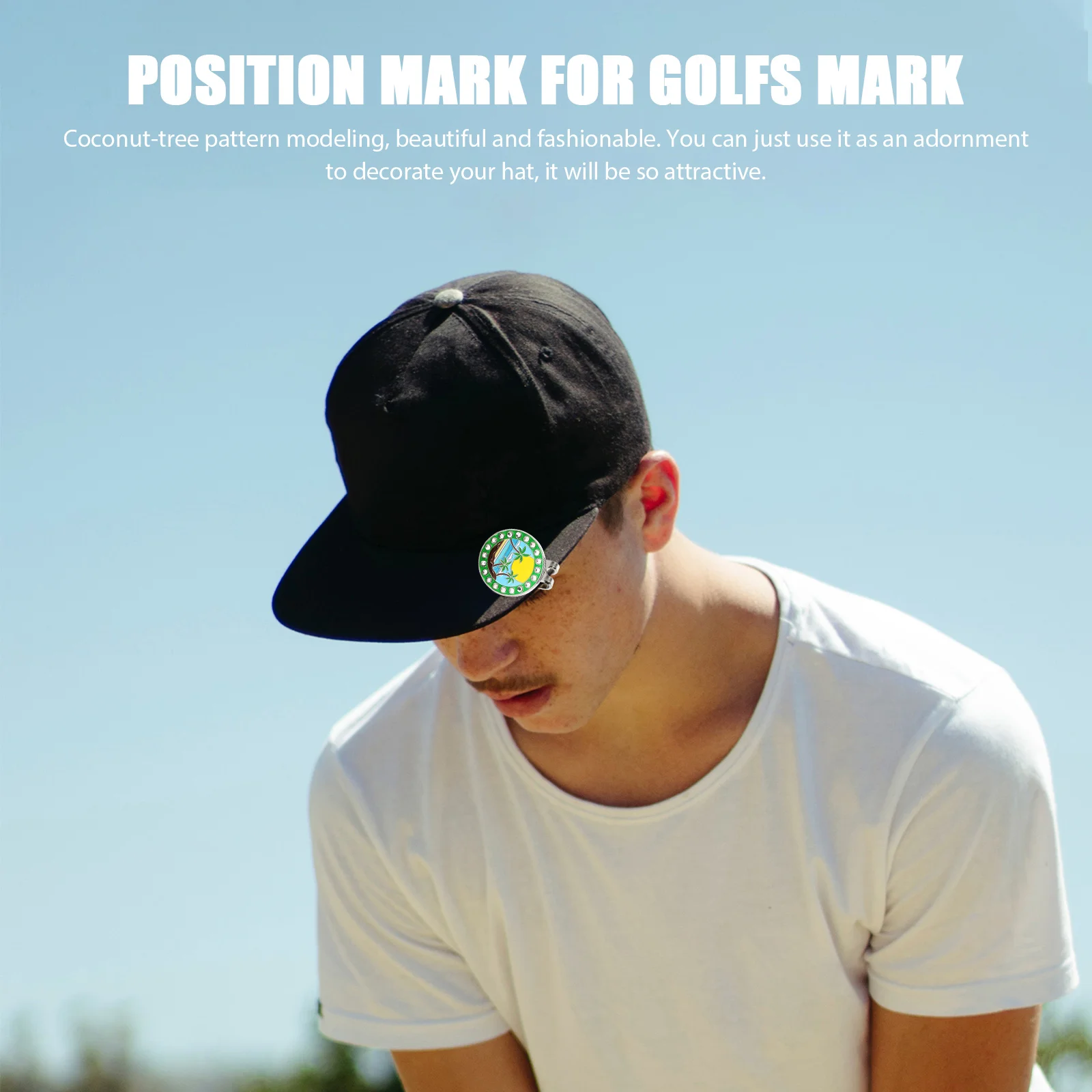 

Golf Hat Clip Zinc Alloy Durable Golfing Training Aids Golfs Ball Marker Clips Wear Resistant Not Rust Deform Smooth Skin