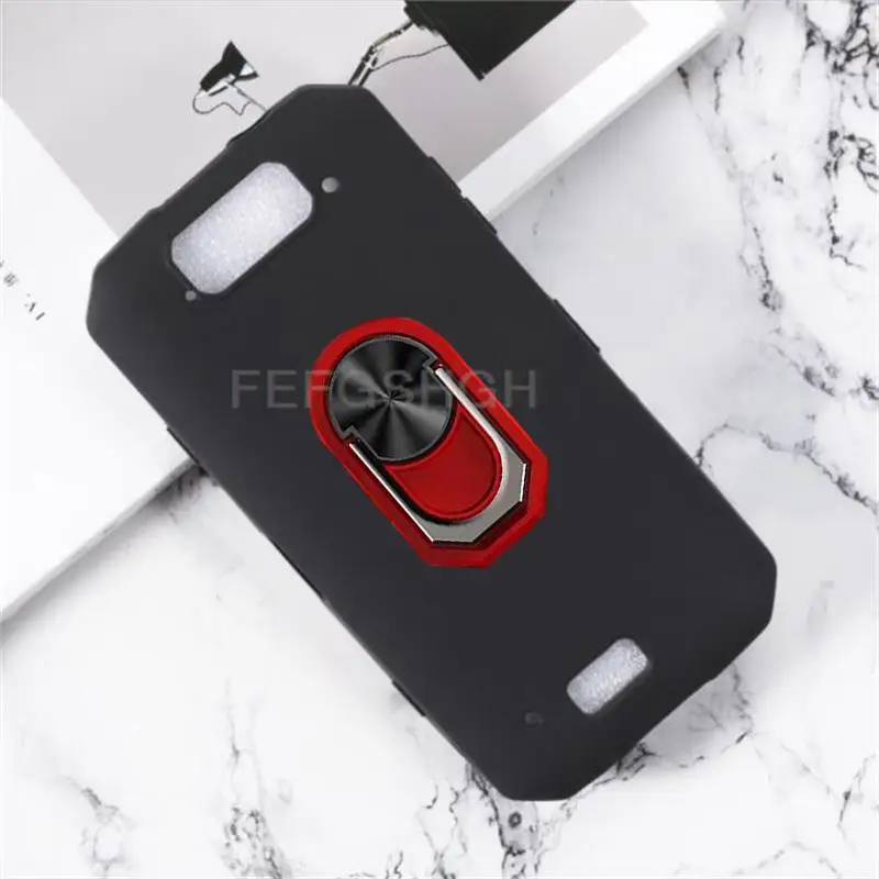 For Blackview BV9500 Pro Back Ring Holder Bracket Phone Case Cover Phone TPU Soft Silicone Cases For Blackview BV 9500 Plus