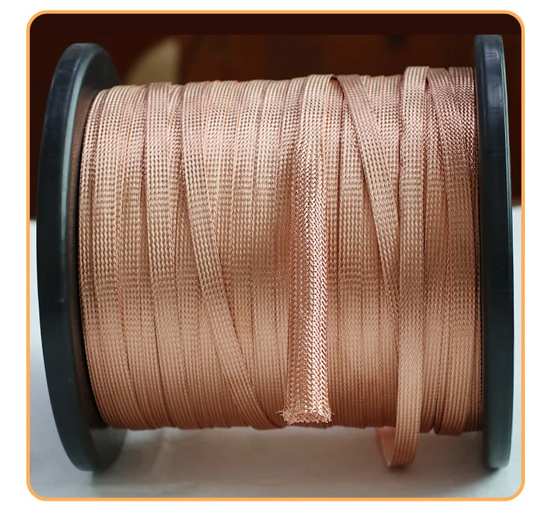 XSSH DIY Flexible Zug HIFI Reines Kupfer Überzogene Zinn Abschirmung 2-30mm Geflochtene Reißverschluss Kabel Hülse Draht Linie Kabel ummantelter Rohr – Detail 12
