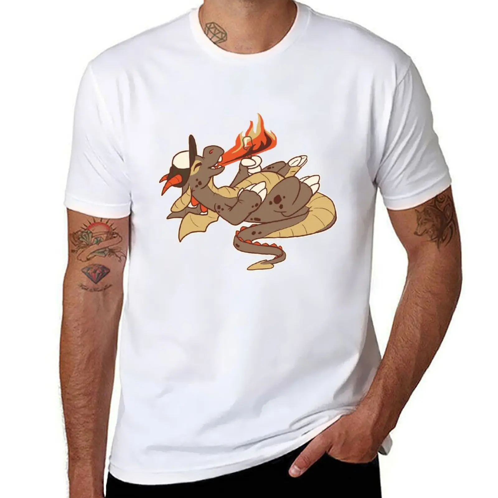 

Smores Dragon T-Shirt anime t shirts oversize t shirts cotton 100% T-Shirt