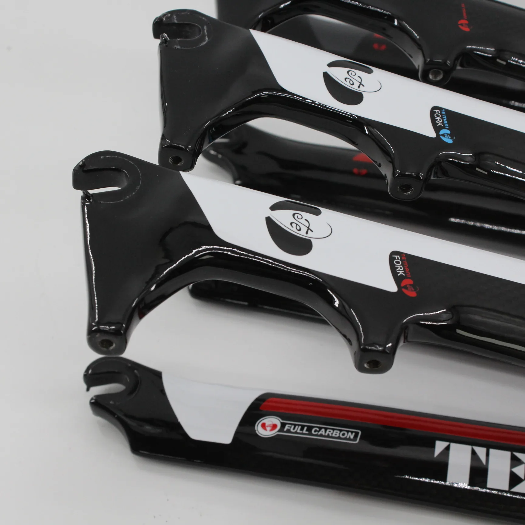 Neueste temani 700c Rennrad 3k Voll carbon Scheiben brems gabel Carbon Fahrrad Vorderrad gabel Hart carbon Teile 4 Farben – Detail 5