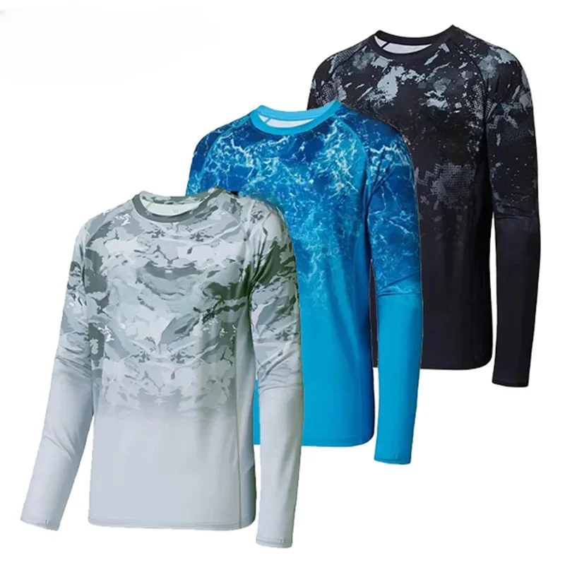 

Fishing Clothes Gear Men's Long Sleeve Performance Shirt 50+ UPF Summer Quick Dry Tops Lightweight Breathable Outdoor Shirts