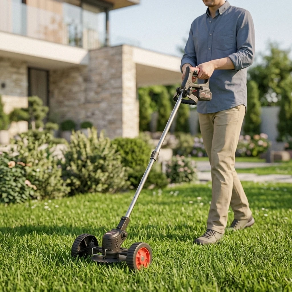 Lawn Mower Battery - Electric Lithium Lawn Mower Telescopic Handle