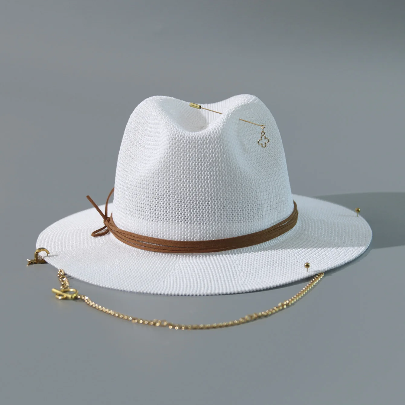 Russian Ins Popular High End Summer Beach Straw Hat, European Style Sun Cap for Vacation