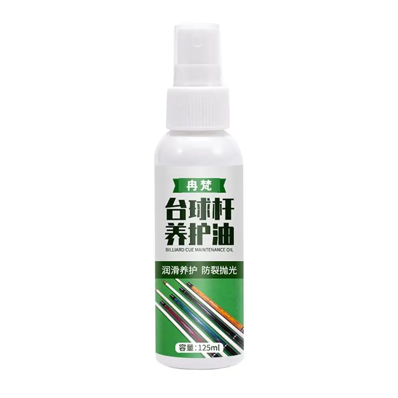 Pool Cue Shaft Oil 125ml Billiards Cue Shaft Cleaner Cue Cleaning Anti Cracking Pool Cue Shaft Polish For Smooth Performance