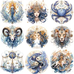The Zodiac Stickers Crafts And Scrapbooking stickers kids toys book Decorative sticker DIY Stationery