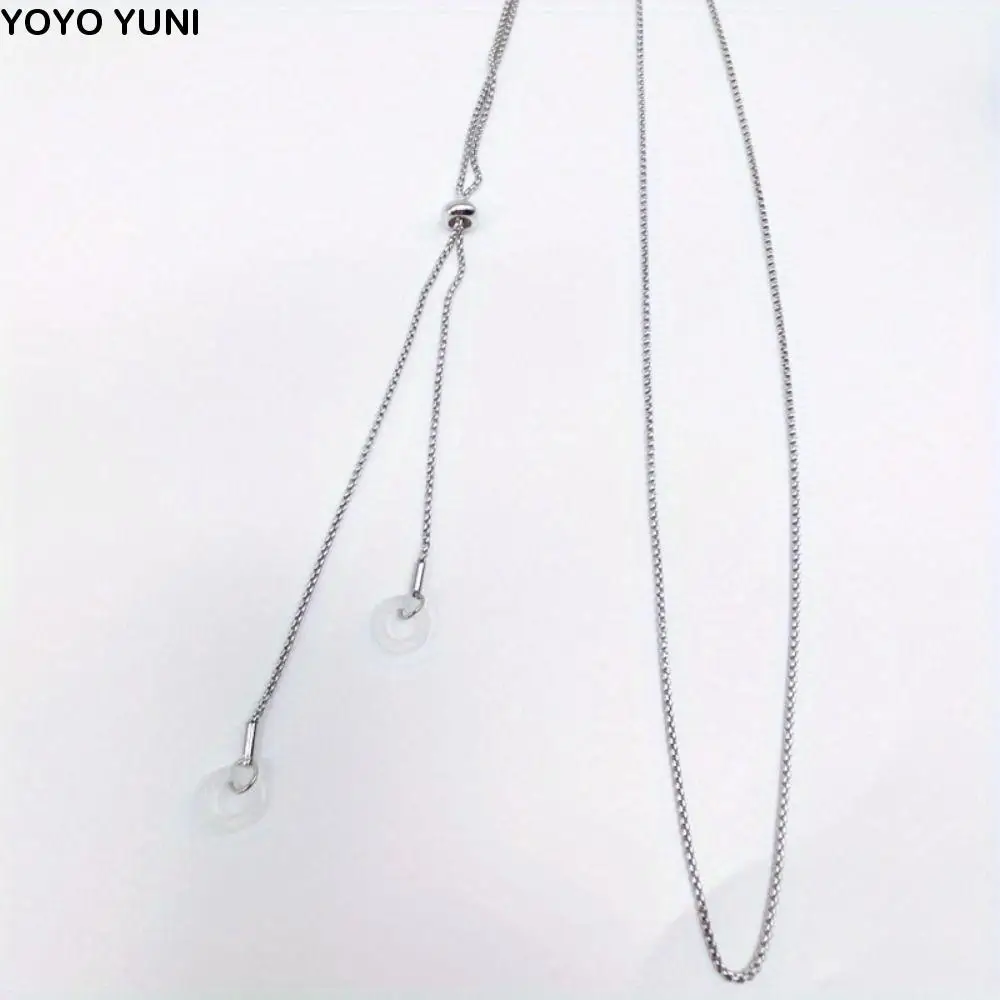 

Stainless Steel Anti-lost Earphone Chain Protection Chain Holder Clips Bluetooth Earphone Holders Ear Hanging Universal