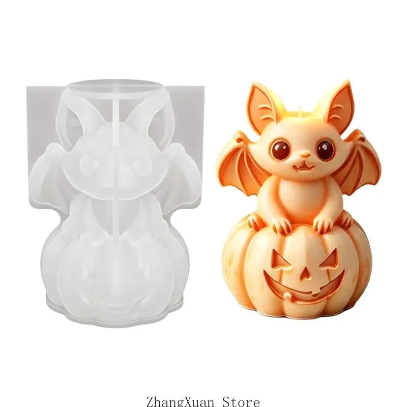 Heim-Bastelform für die Präsentation von Halloween-Charakteren und Kerzenseife, weiche Silikonform für die Geschenkherstellung – Detail 5