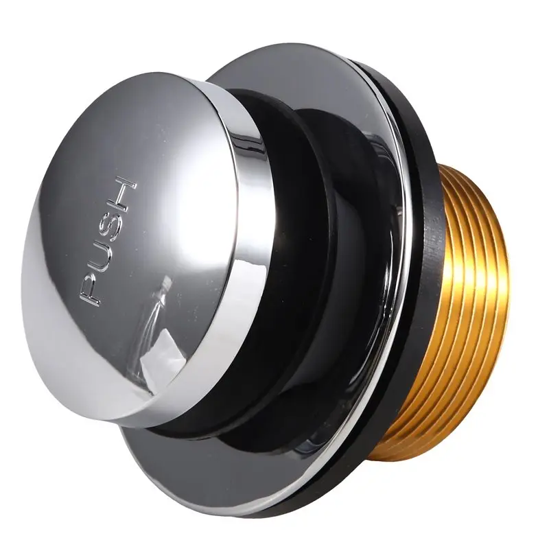 A02F-For LDR 502 5108CP Chrome Toe Touch Bath Tub Drain Stopper With Flange And Drain Washer