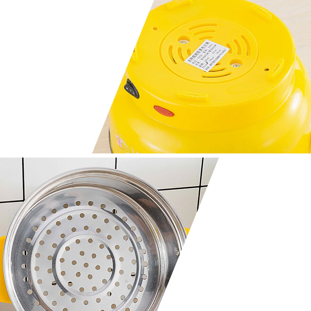 

20Cm Multifunctional Electric Steam Pot Stainless Steel Double Layer Stockpot Cooking Boiler Home Kitchen Office Space-Saving