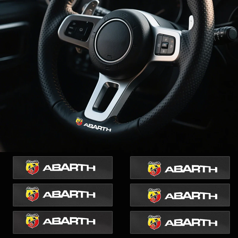 Car Styling 3D Alloy Metal Motorcycle Emblem Badge Sticker For Abbas Abarth Punto 124/125/500 Stilo Ducato Car Accessories