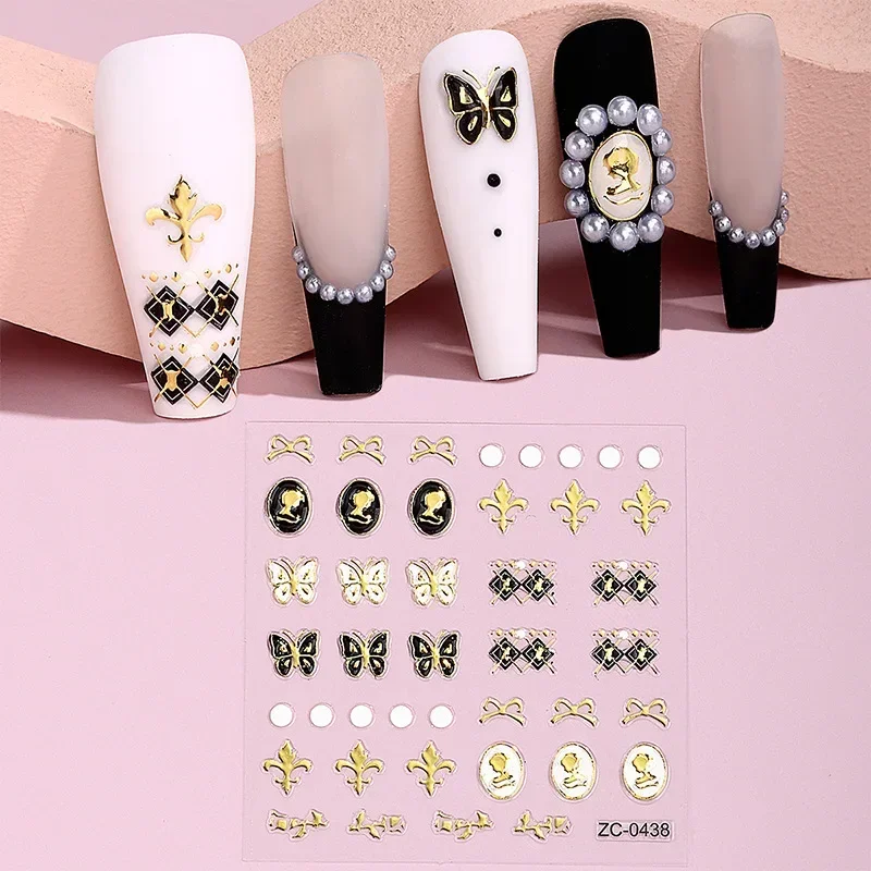 Pegatinas en relieve 5D para uñas, adhesivo de gelatina de cristal suave, accesorios de manicura DIY, diseños de animales lindos en forma de corazón, calcomanías para uñas