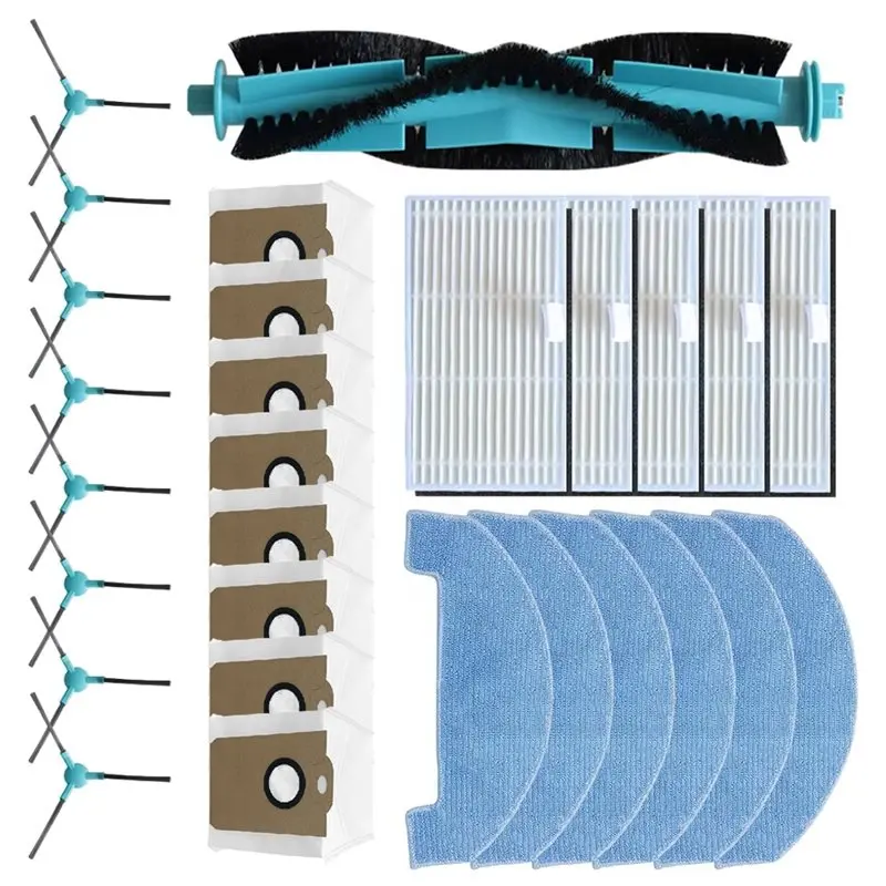 【passione】28-piezas-de-repuesto-para-aspiradora-ultenic-t20-pro-cepillo-principal-cepillo-lateral-filtro-hepa-pano-de-limpieza-bolsa-para-polvo