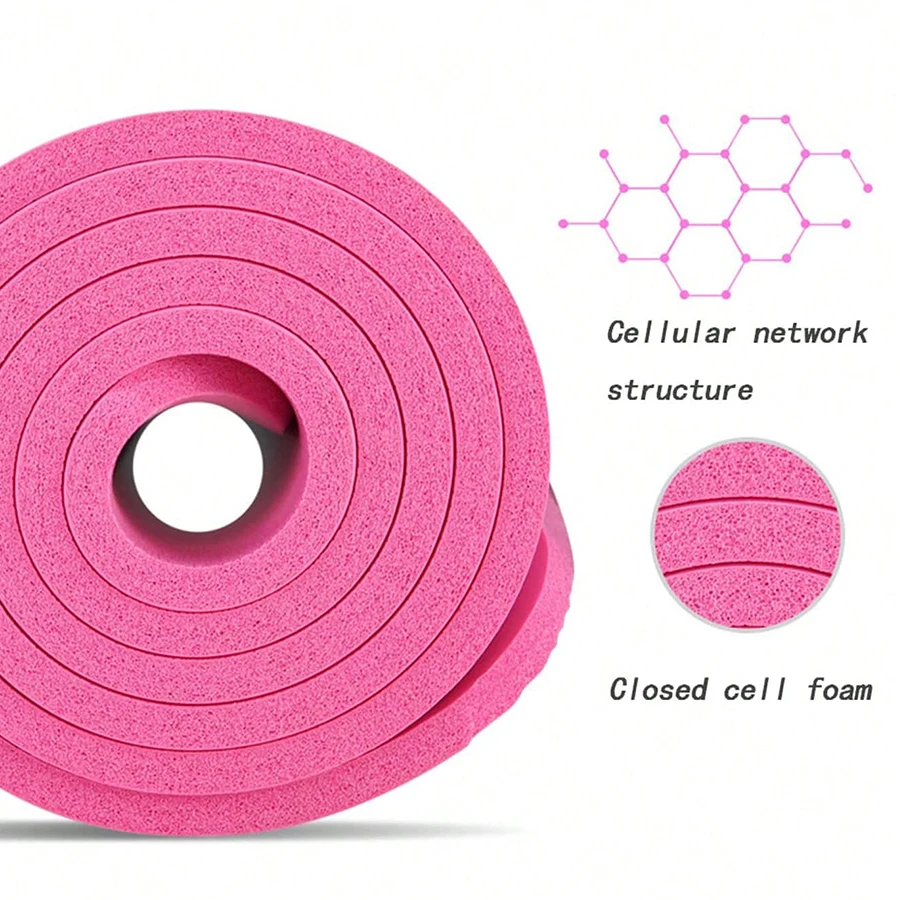 قبضة NBR حصيرة يوجا مانعة للإنزلاق ، مادة صديقة للماء ، بطانة فائقة الكثافة للدعم والاستقرار ، اليوغا ، اليوغا ، البيلاتس ، صالة الألعاب الرياضية ، أي لياقة بدنية ، عيد الميلاد عالي الأداء #2