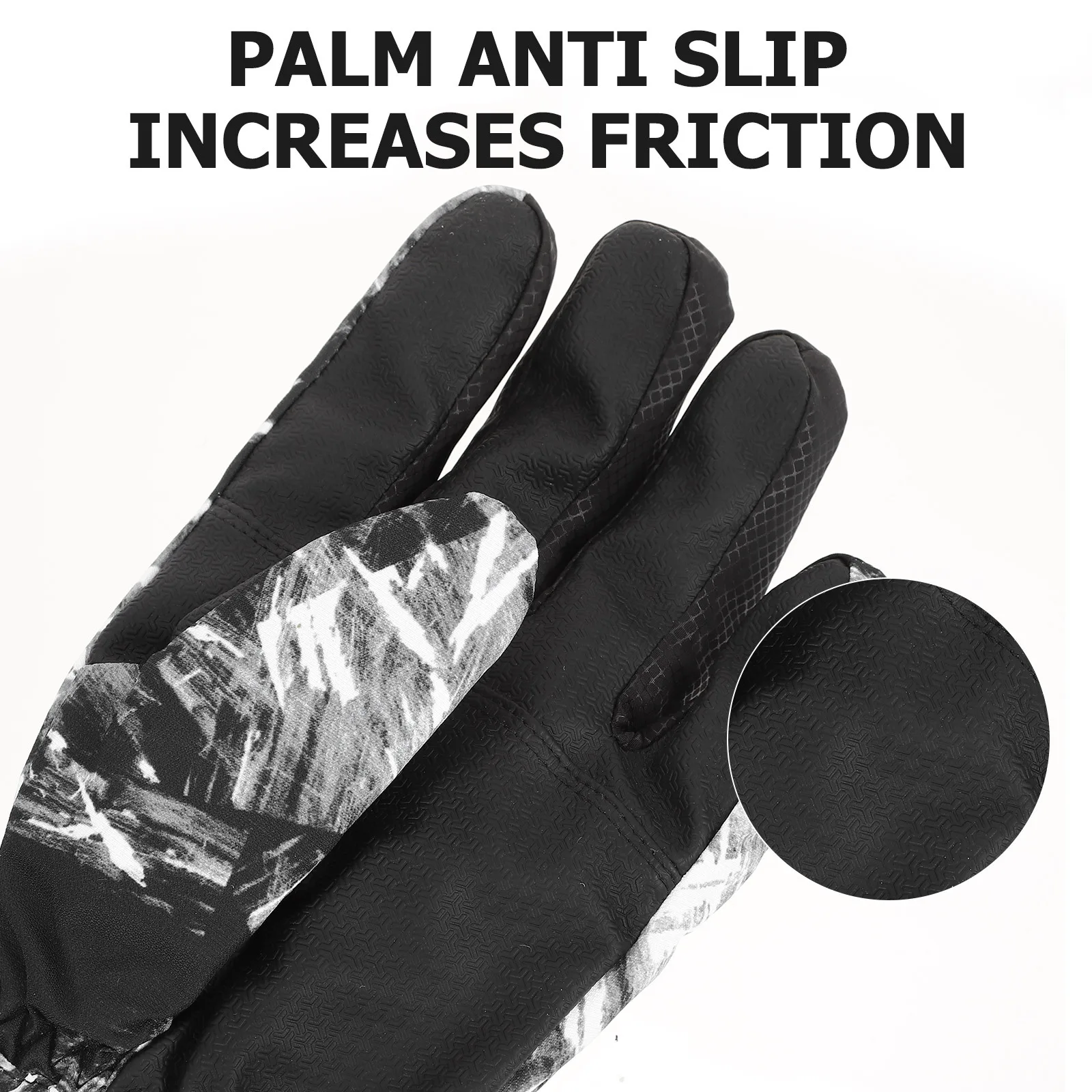 Guantes de esquí impermeables para invierno, guantes térmicos cálidos a prueba de viento para ciclismo al aire libre, guantes ajustables funcionales, accesorio deportivo, 1 par