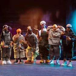 Come4arts Action Figures Hip-Hop Street Dance Series Anime Trendy Fashion Doll Toy Collection Model Toys For Boys Gift