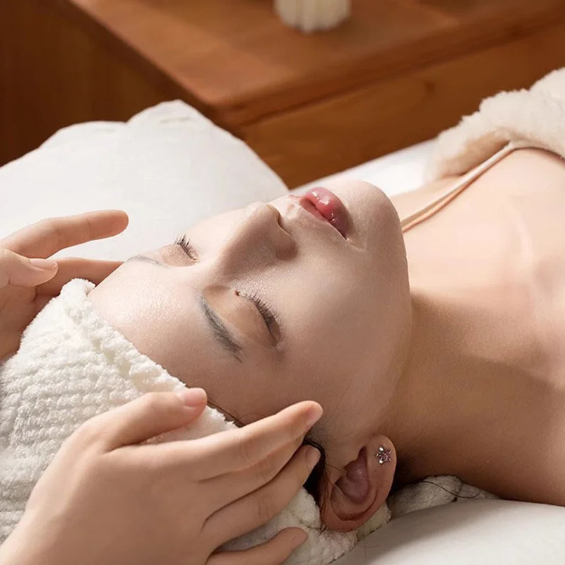 500/100 قطعة رقيقة جدا قناع الوجه القابل للتصرف ورقة التجميل القطن الأنسجة قناع الوجه ورقة لصالون التجميل أدوات العناية بالبشرة #4