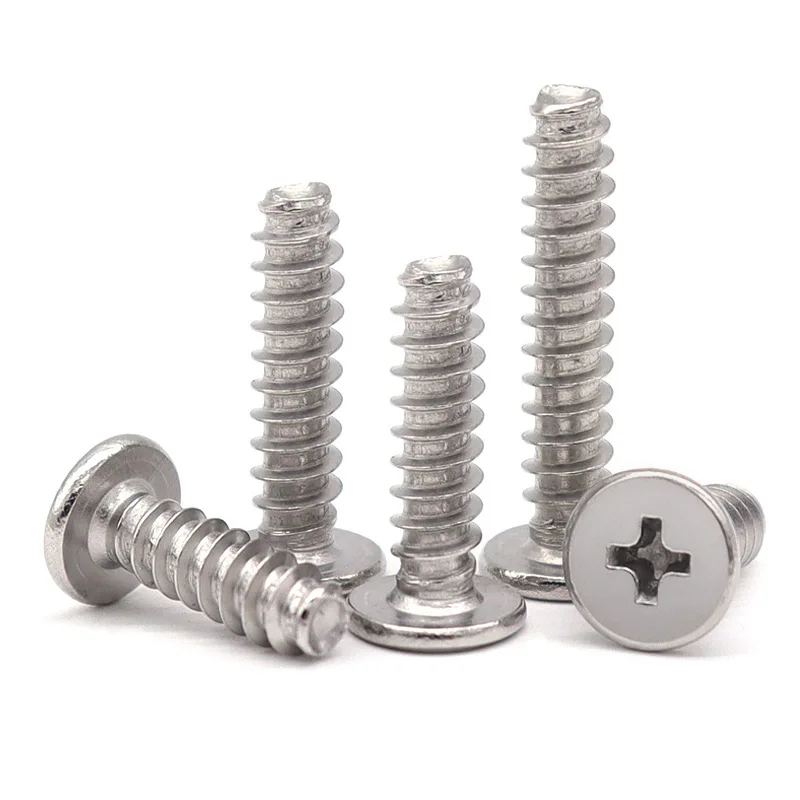 رقيقة جدا شقة رئيس عبر التنصت المسمار M2 ~ M6 304 الفولاذ المقاوم للصدأ شقة الذيل رقاقة رئيس التنصت المسمار لمروحة الكمبيوتر المحمول