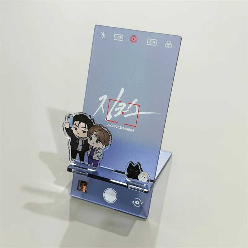 Jinx Acrylic Stand Joo Jaekyung Kim Dan 3 Inch Card Display Desk Holder Korean BL Manwha Goods Collection Room Decor Ornament