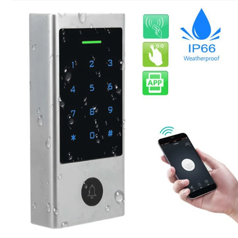 Conversión de cerradura eléctrica, tarjeta de Control de acceso de 125Khz, lectura de teclado, desbloqueo de contraseña, cerradura de puerta WG 26-44, resistente al agua, para Tuya
