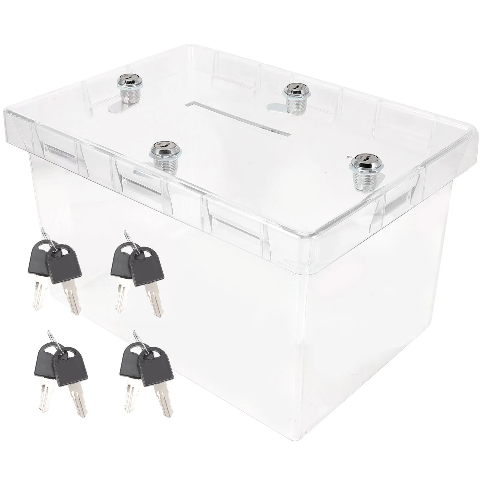 

Acrylic Clear Wedding Card Box with Keys Wedding Shoes Hiding Box Party Gift Money Holder Party Message