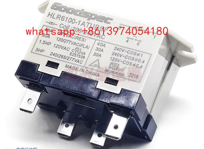 2 pcs HLR6100-1ATUBCF brand new original relay set, normally open 4-pin 208-240VAC 40A