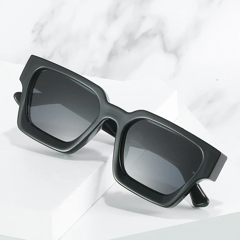 Vintage Square Sunglasses Woman Brand Designer Big Frame Sun Glasses Female Fashion Retro Outdoors Shades Oculos De Sol