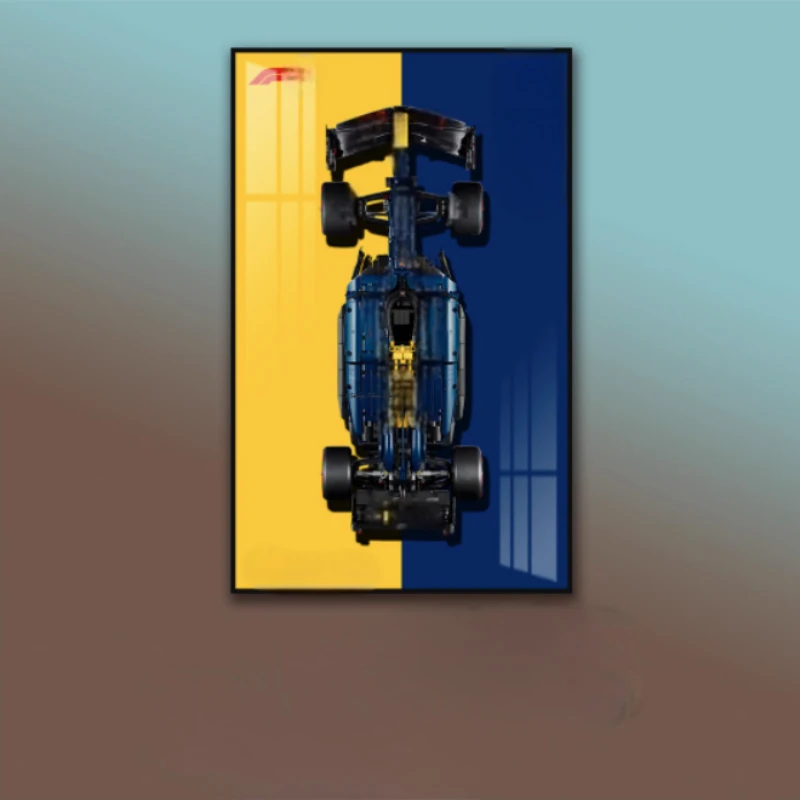 

2025 подходит для Lego 42206 Speed Racing Series F1, акриловая коробка для дисплея, глухая коробка 80x50 см x 3 см, фоторамка с зеркальной поверхностью