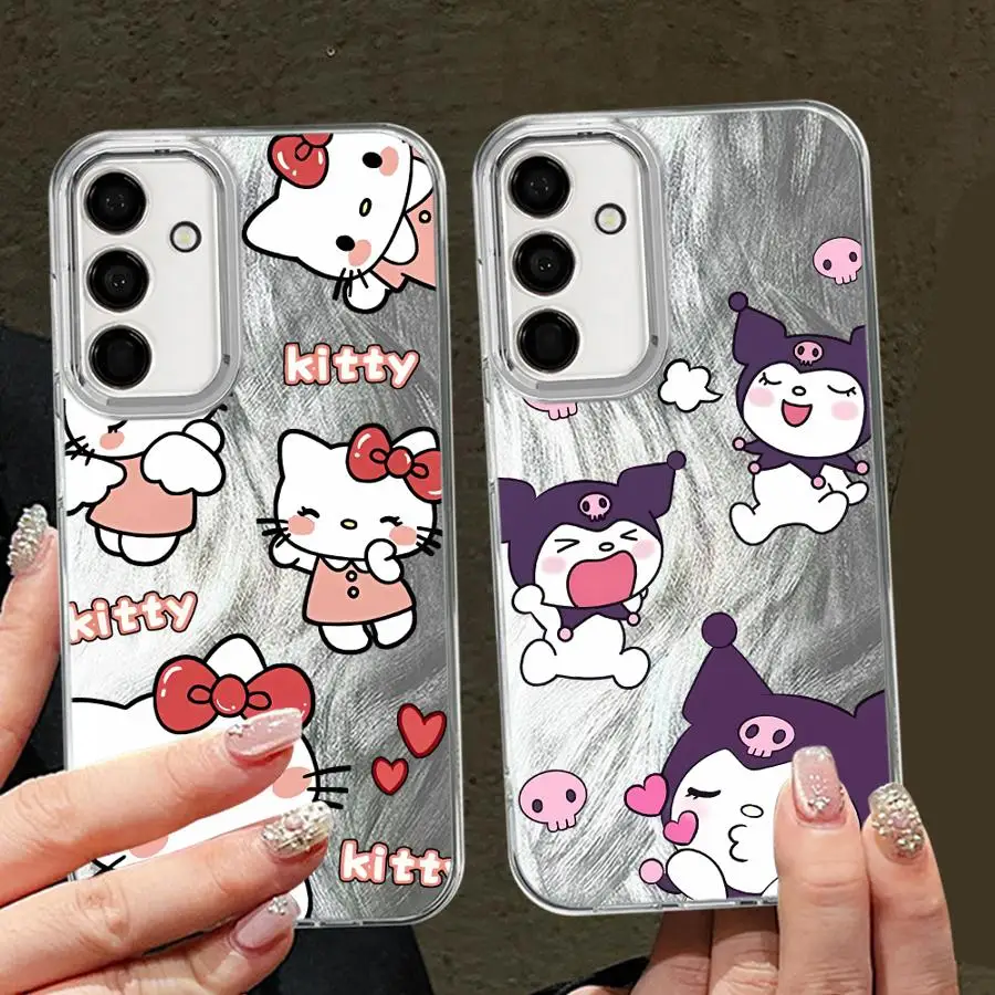 Casing Sampul Lembut untuk Samsung Galaxy A24 A51 A52 A35 A36 A13 A14 A23 A55 A33 A34 A26 A15 A16 A21s Lucu Sanrio Hello Kitty