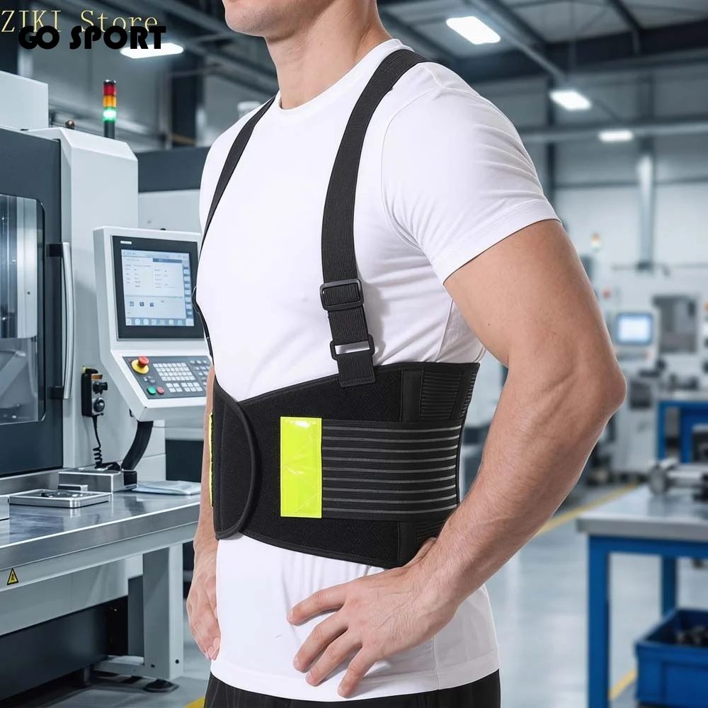 

Ergonomic Waist Stabilizers Belt Adjustable Shoulder Straps Breathable Back Support Belt Spine Support Orthopedic Support