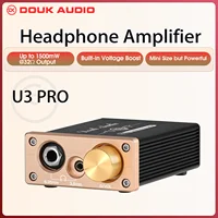 Douk Audio U3PRO amplificador de auriculares HiFi Mini amplificador de escritorio Clase A para auriculares DC5V