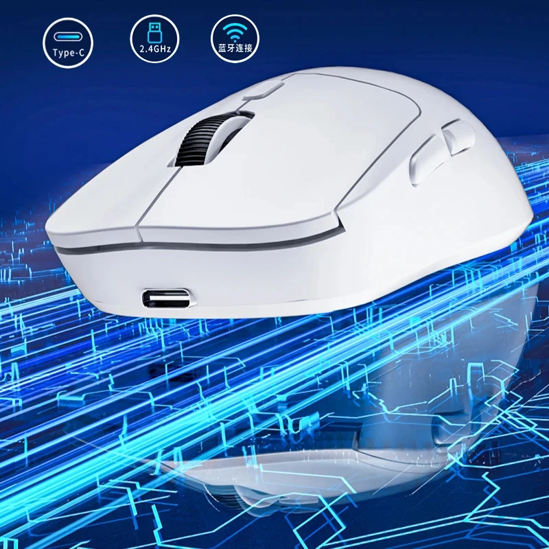 Nuevo ratón inalámbrico 2,4G M348, ratón recargable de 500mAh Compatible con Bluetooth, ratón Bluetooth para jugadores, ratón para ordenador portátil