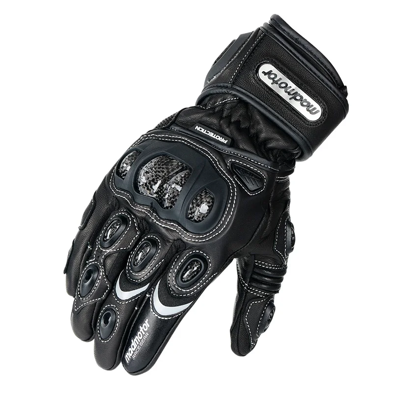

MADMOTOR Original Factory Racing Gloves Leather Breathable Motor Riding Gloves for Men Women Touch Screen Compatible Motorcycle