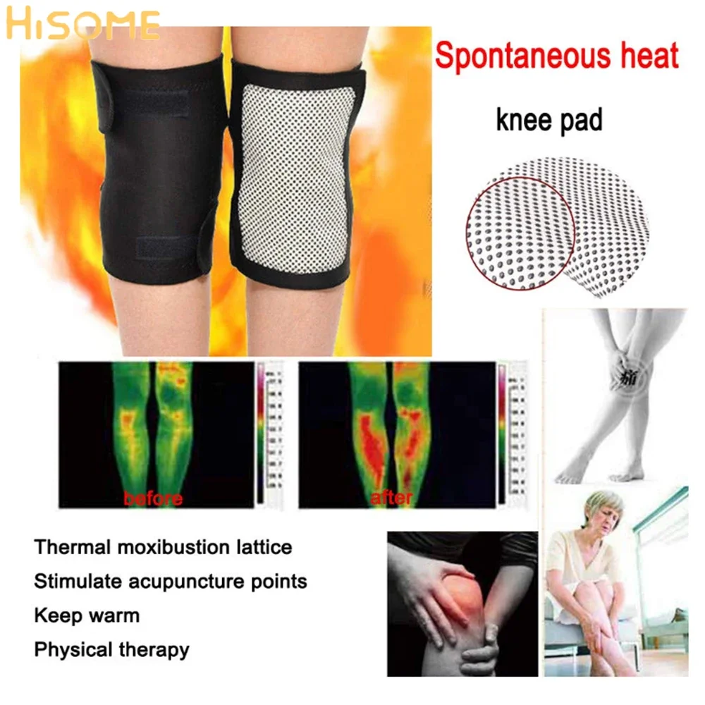 

Tourmaline Self-heating Knee Support Brace Magnetic Therapy Kneepad Arthritis Brace Health Care Pain Relief Warm knee Massage